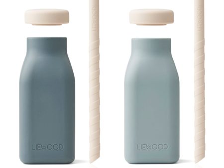 Liewood Erika Milkshake Flaske 2-pack Blue Mix Online Hot Sale