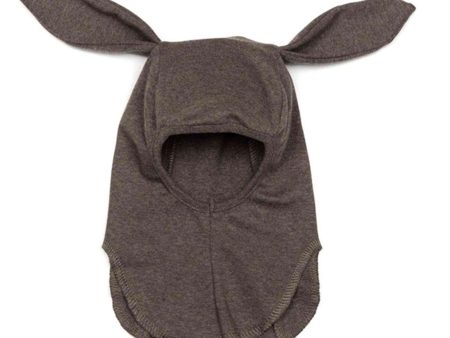 Huttelihut Babybun Balaklava m. Rabbit Ears Brown Cheap