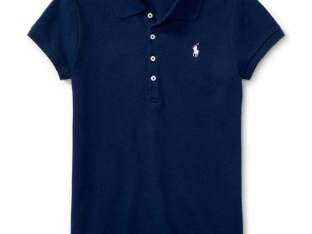 Polo Ralph Lauren Girl Short Sleeved Polo Refined Navy Online