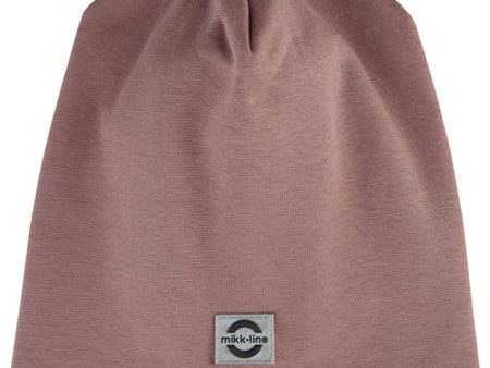 Mikk-Line Beanie Bomuld Twilight Mauve Online Hot Sale