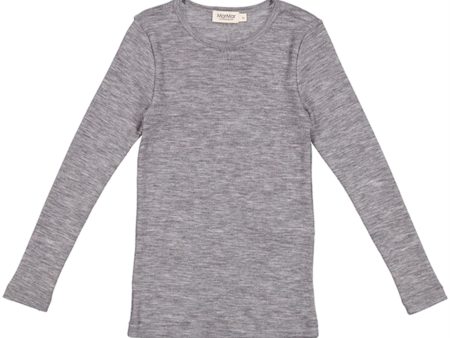 MarMar Wool Rib Grey Melange Tamra Blus Online now