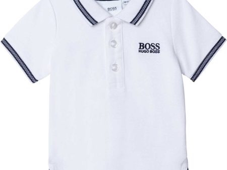 Hugo Boss Boy Short Sleeved Polo White Supply