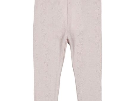 MarMar Wool Pointelle Soft Dove Leggings Hot on Sale