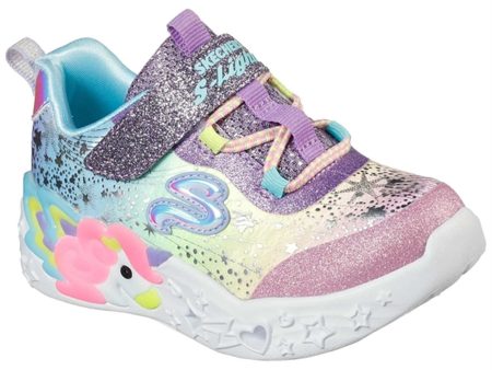 Skechers S-Lights Unicorn Charmer Sneakers Purple Multi For Sale