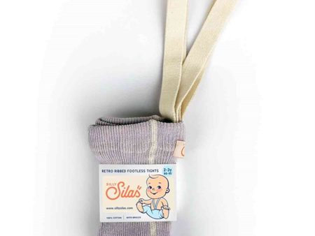 Silly Silas Footless Tights Creamy Lavender Online now