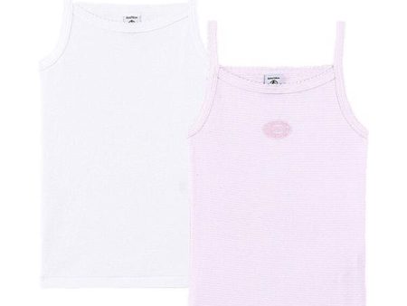 Petit Bateau Undershirt 2-pack Light Pink White Online Sale