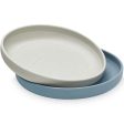 Cam Cam Copenhagen Silikon Tallrikar 2-pack Rainbow Blue Mix Hot on Sale