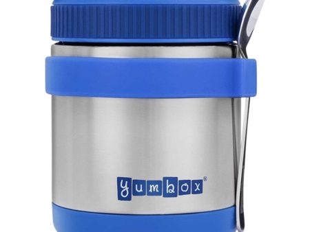 Yumbox Thermal Food Jar For Hot Lunch Zuppa With Spoon And Band Neptune Blue Sale