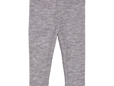 MarMar Wool Rib Grey Melange Leggings Fashion