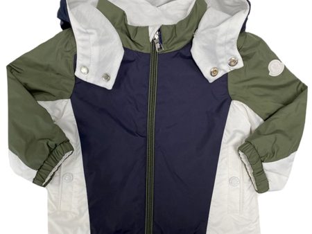 Moncler Barratier Giubbotto Jakke Navy Green Online now