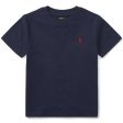 Polo Ralph Lauren Boy Short Sleeved T-shirt Cruise Navy For Cheap