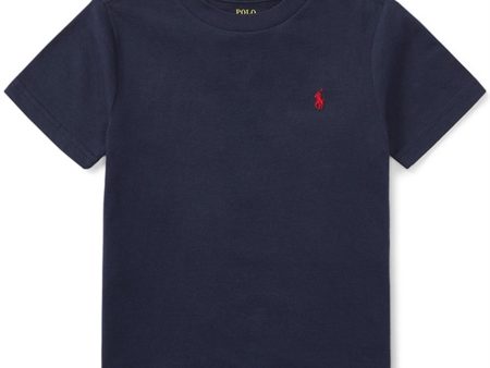 Polo Ralph Lauren Boy Short Sleeved T-shirt Cruise Navy For Cheap