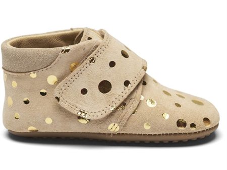 Pom Pom Futter Velcro Beige Gold Dots Online