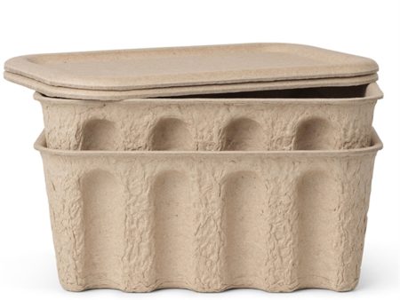 Ferm Living Paper Pulp Box Small 2 stk. Online Hot Sale