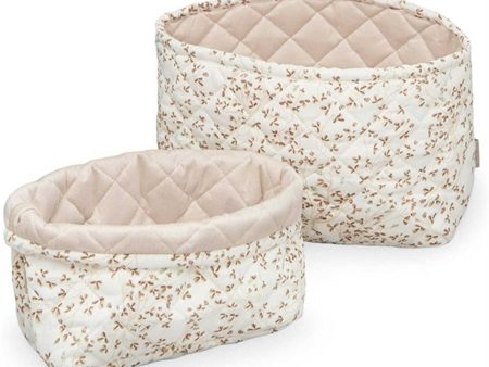 Cam Cam Copenhagen Quilted Förvaringskorgar 2-Pack Lierre Almond Online Sale