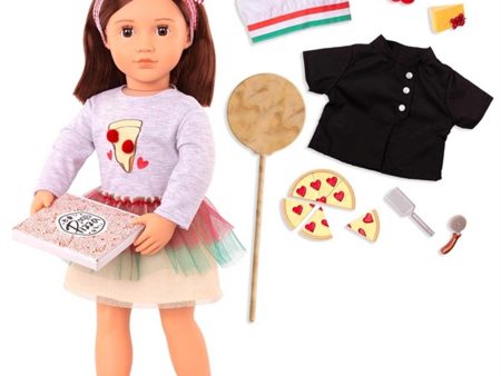 Our Generation Dukke - Francesca Pizza Bager Hot on Sale