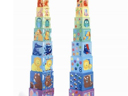 Djeco Blocks for Infants Rainbow Cheap