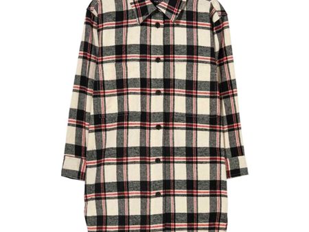 Finger In The Nose Chloe Off White Checkers Shirt Dress Online