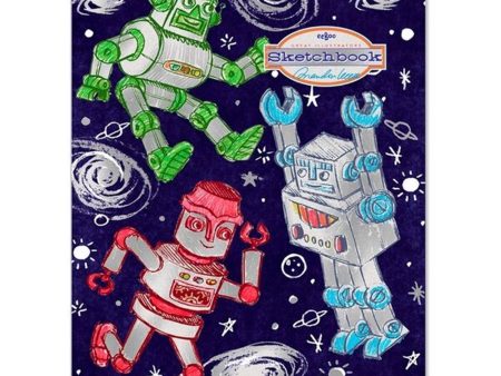 Eeboo Sketch Book - Robots Online Sale