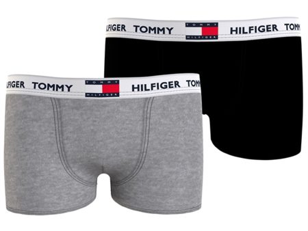 Tommy Hilfiger Boxershorts 2-pack Black  Medium Grey Online now