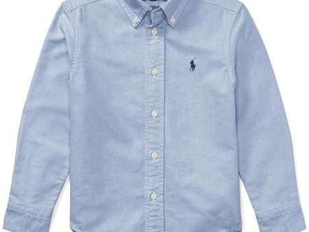 Polo Ralph Lauren Boy Long Sleeved Shirt BSR Blue For Discount