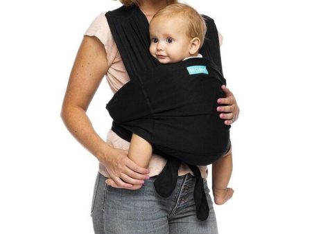 Moby Fit Wrap - Bärsjal Bärsele Black Online now