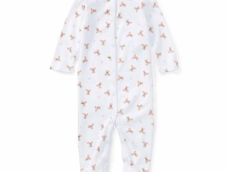 Polo Ralph Lauren Baby Girl Coverall Bear White Cheap