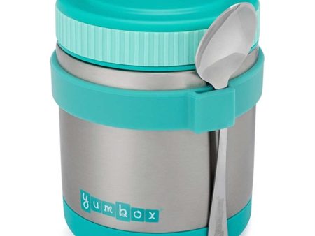 Yumbox Thermal Food Jar For Hot Lunch Aqua W  Spoon For Cheap