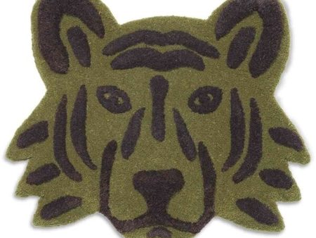 Ferm Living Tiger Head Floor   Wall Rug For Sale