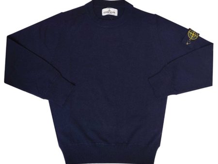 Stone Island Junior Knit Wool Navy on Sale