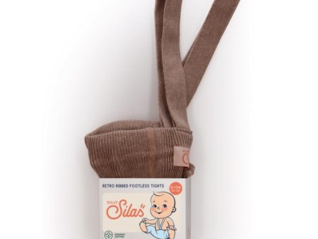 Silly Silas Footless Tights Cacao Online now