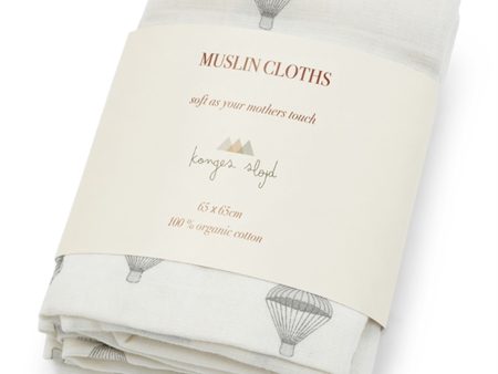 Konges Sløjd Cloth Muslinfilt 3-Pack Parachute Creme For Sale