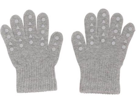 GObabyGO Grip Gloves Grey Melange Cheap