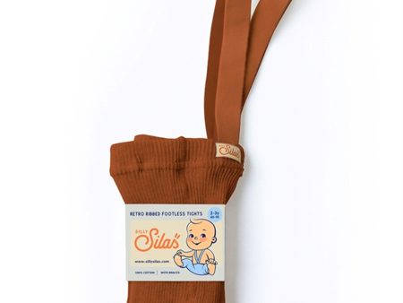 Silly Silas Footless Tights Cinnamon Cheap