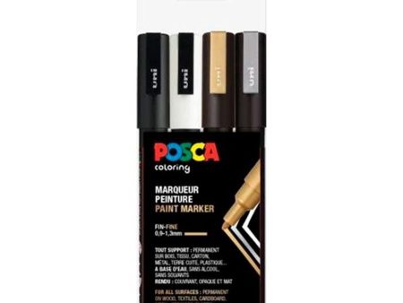 Posca Uni Marker PC-3 4 Colors Hot on Sale