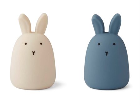 Liewood Callie Nattlampa 2-pack Rabbit Sandy Stormy Blue Discount