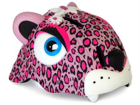 Crazy Safety Leopard Cykelhjälm Pink Sale