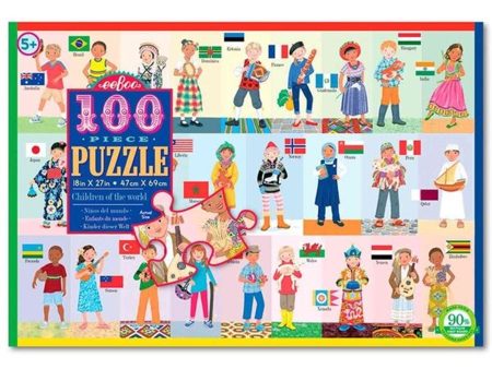 Eeboo Puzzle 100 Pieces - Children of the World Online Sale