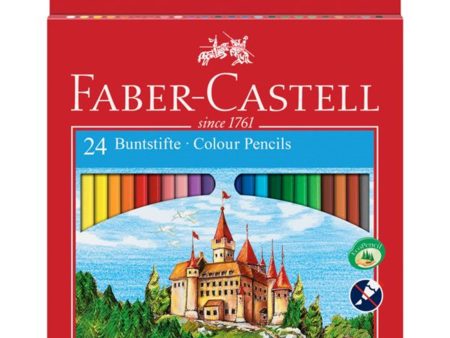 Faber Castell Castle 24 Colour Pencils Fashion