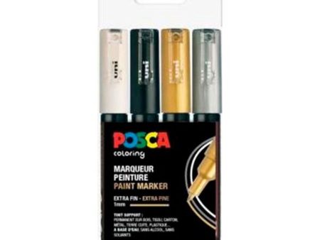 Posca Uni Marker PC-1MC 4 Colors on Sale