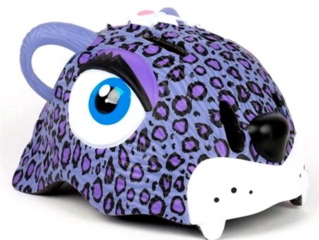 Crazy Safety Leopard Cykelhjälm Purple Fashion