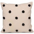 Ferm Living Dot Tufted Kudde Sand   Svart Cheap