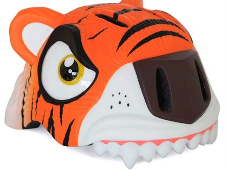 Crazy Safety Tiger Cykelhjälm Orange Online now