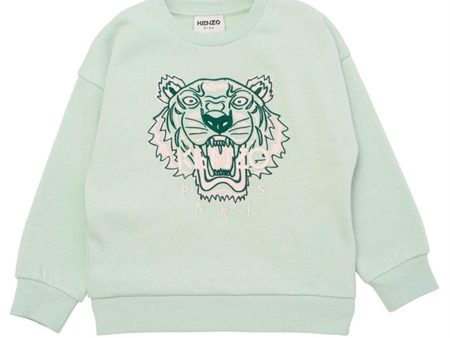 Kenzo Tiger Sweatshirt Green Hot on Sale