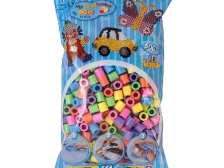 HAMA Maxi Beads 500 pcs Pastel Mix Hot on Sale