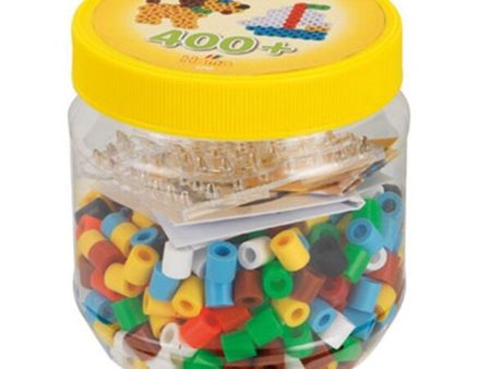 HAMA Maxi Beads 400 pcs + 2 Pegboards Yellow Online Sale