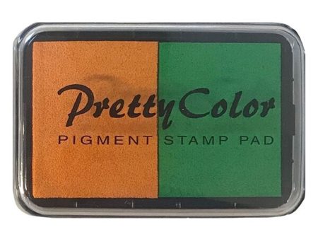 Goki Pigment Stamp Pad Orange Green on Sale