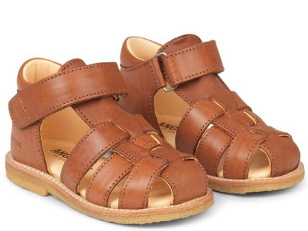 Angulus Begyndersandal M. Velcro Cognac Online Sale