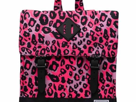 Herschel Survey Kids Ryggsäck Cheetah Camo Neon Pink Black Cheap