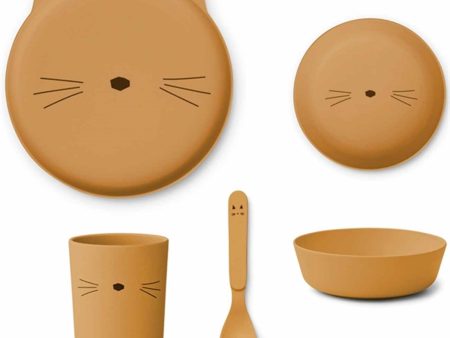 Liewood Brody Junior Set Cat Golden Caramel on Sale